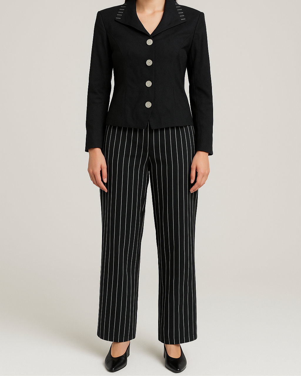 Navy Pinstripe Power Suit