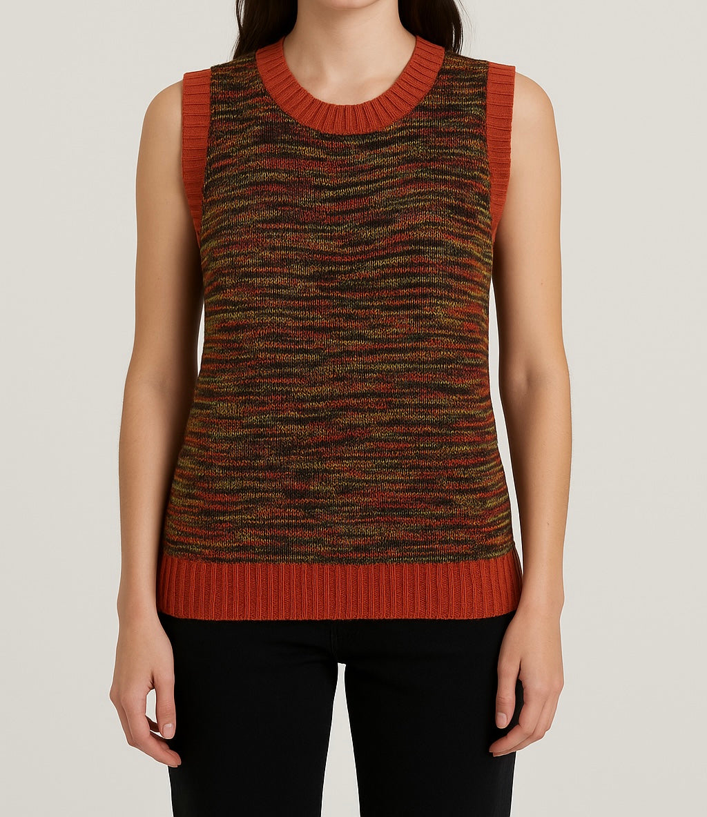 Autumn Breeze Sleeveless Knit Top