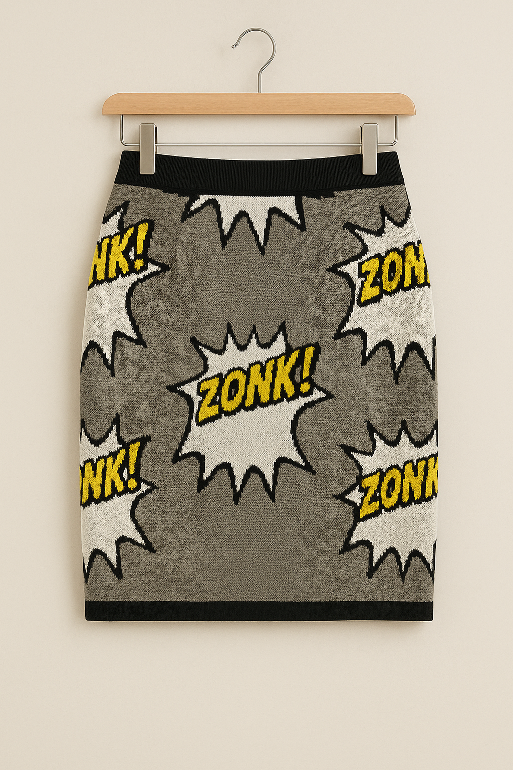 Comic Book Style Textured Skirt