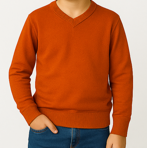 boys cotton jersy orange