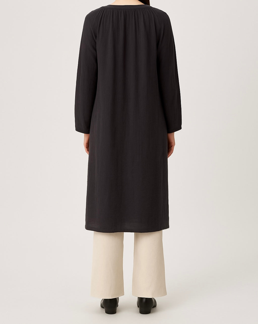 Elegant Black Long Shirt
