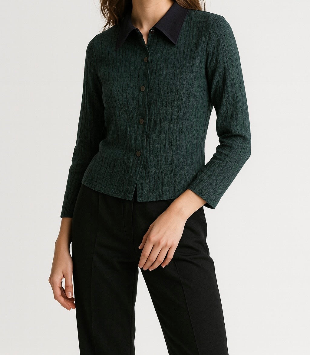 Elegant 2-Piece Formal Set – Button-Up Shirt & Tapered Pants