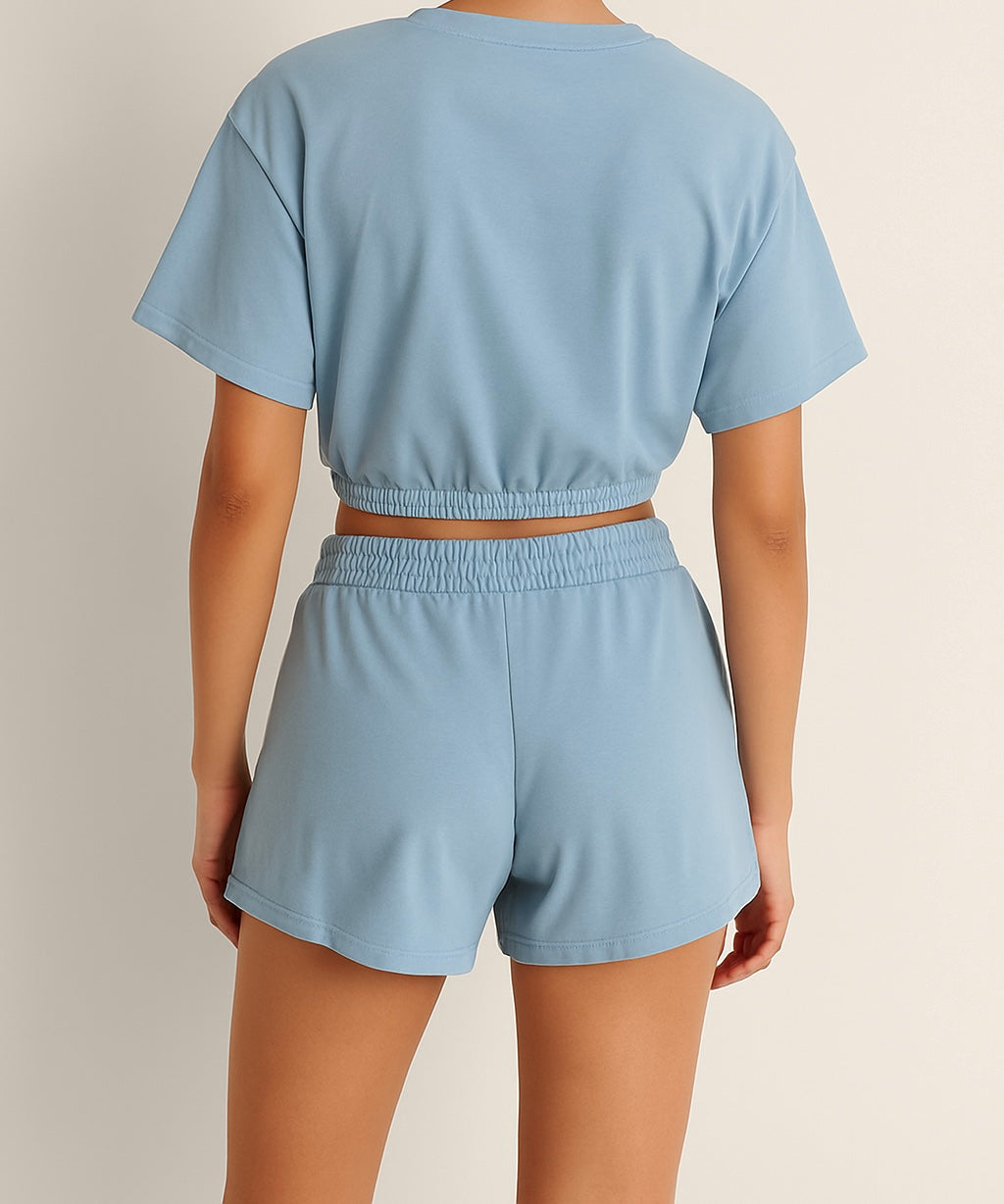 Drawstring Two-Piece Lounge Set