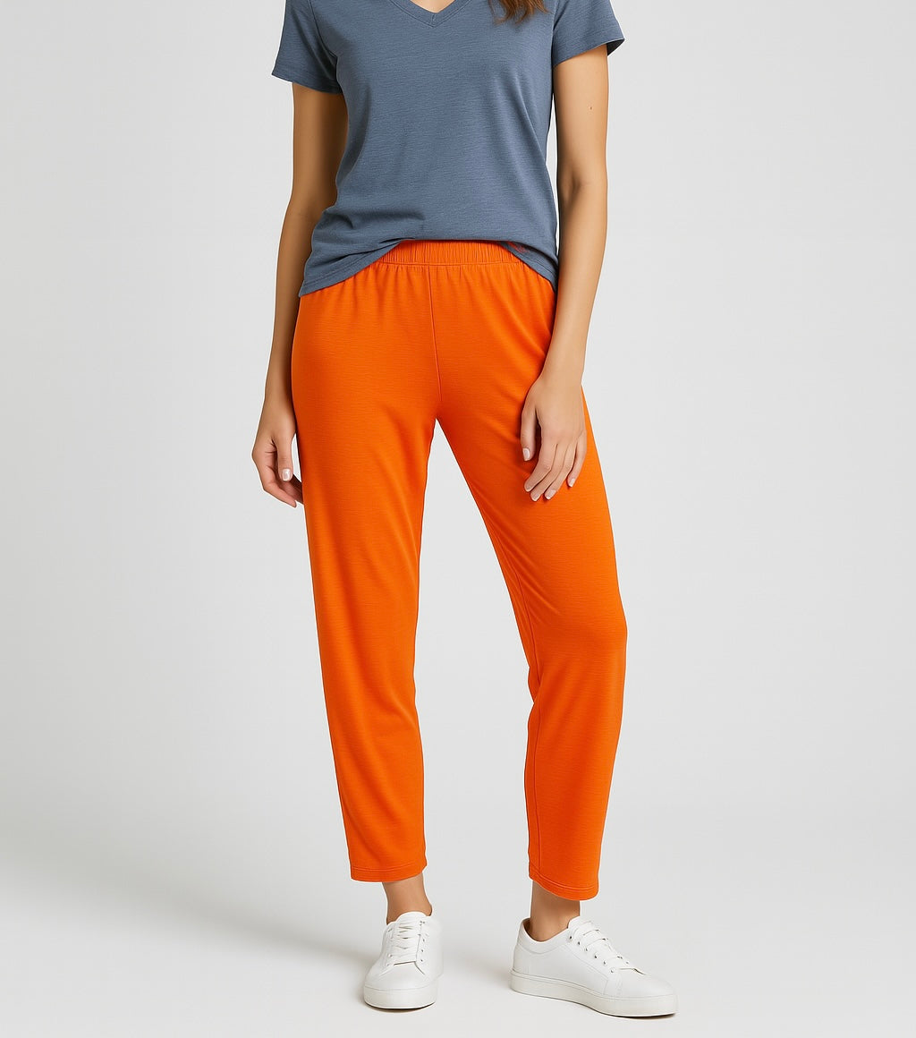 Bright Orange Casual Lounge Pants