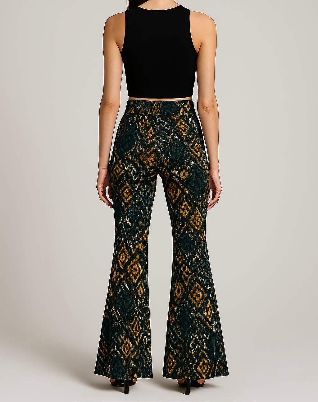 Midnight Tribal Flare Pants