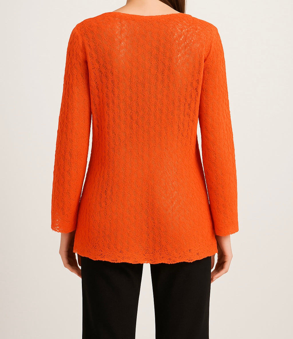 Orange Knit Tunic