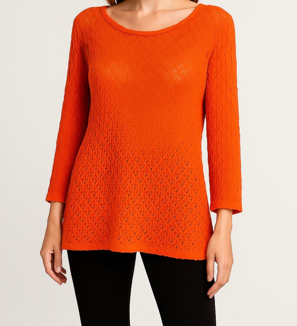 Orange Knit Tunic