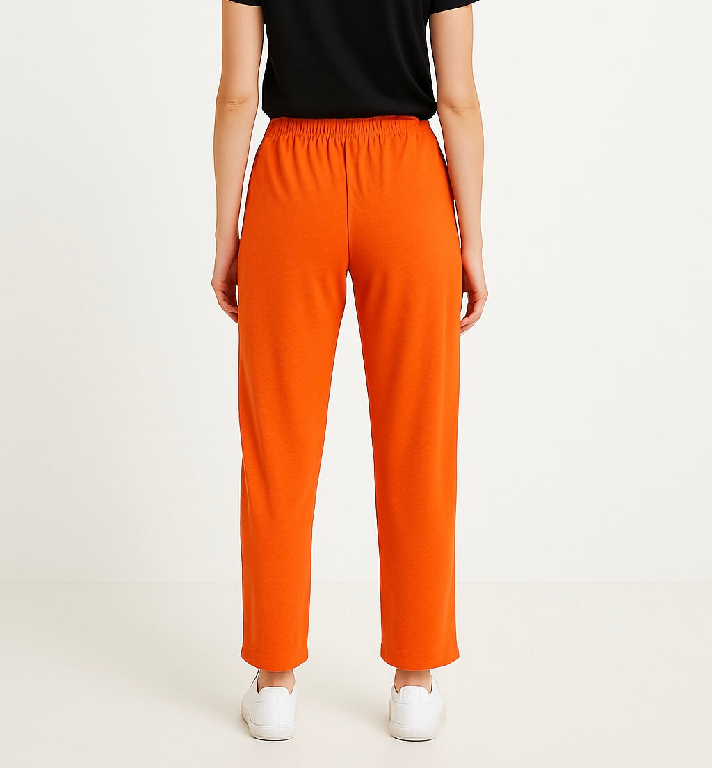 Bright Orange Casual Lounge Pants
