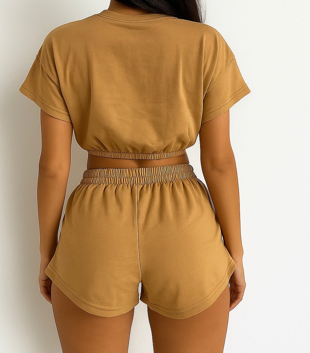 Drawstring Two-Piece Lounge Set