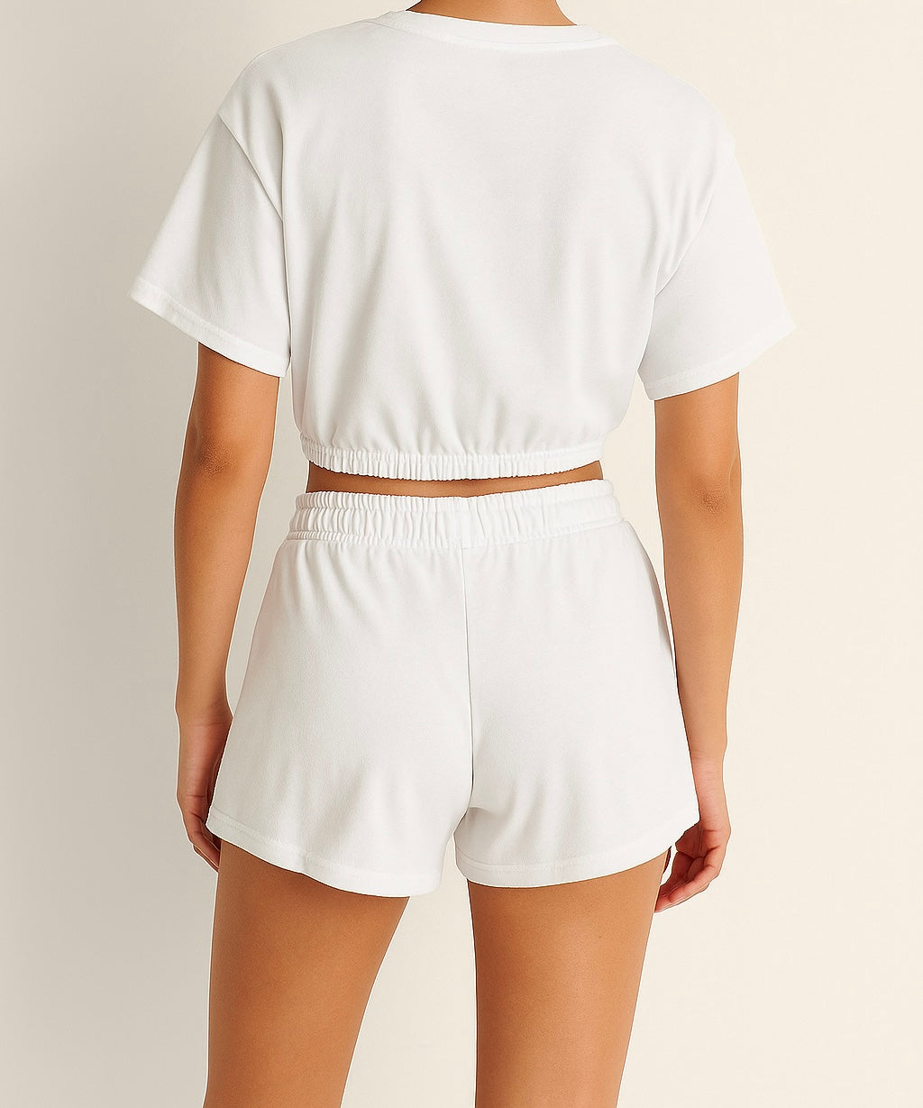 Drawstring Two-Piece Lounge Set