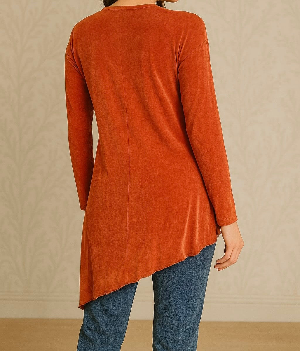 Asymmetrical Hem Tunic Top