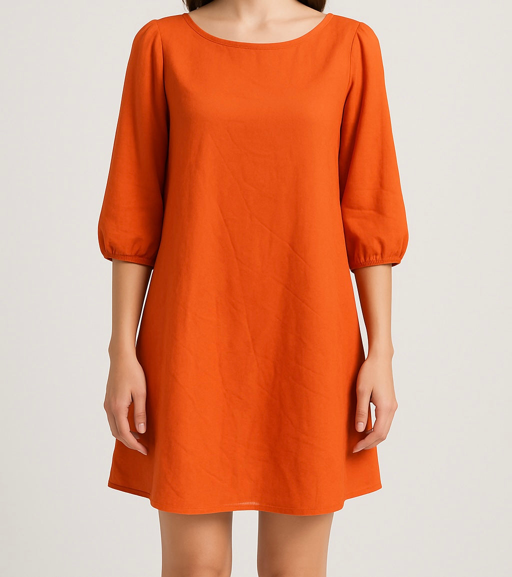 Elegant Ruffled Dress with back Bow