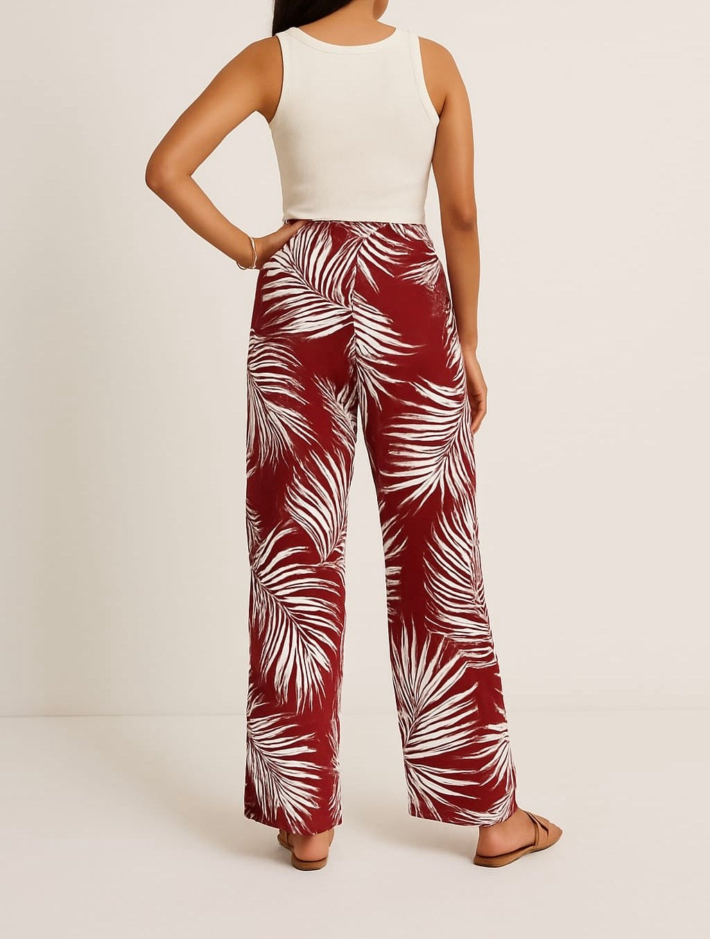 Palm Breeze Palazzo Pants