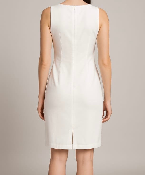 Tropical Bloom Sleeveless Shift Dress