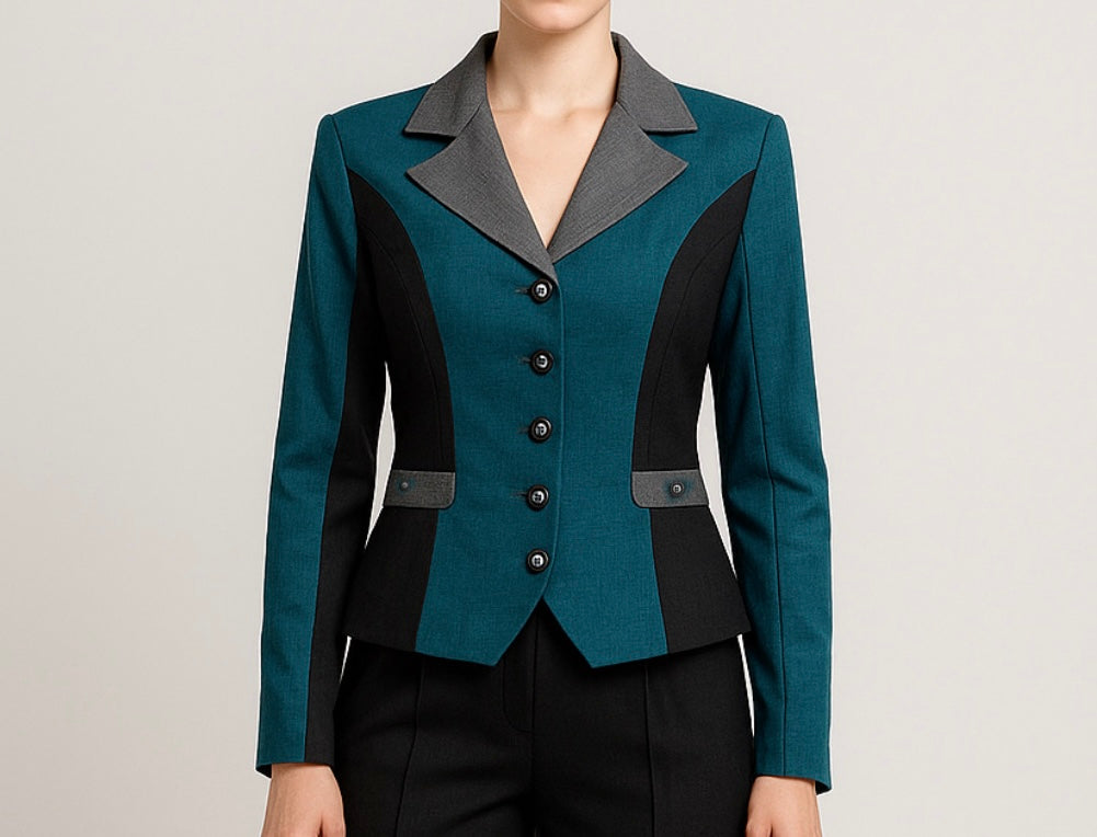 Color Block Pant And Blazer