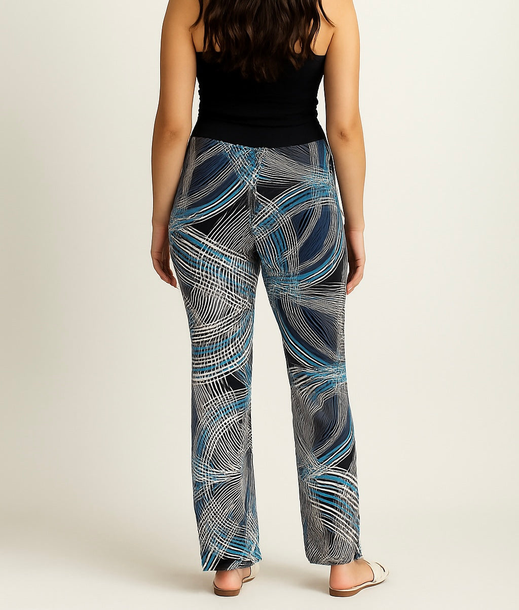 Geo Swirl Flared Pants