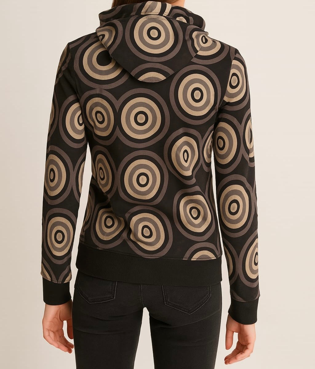 Girls' Printed Zip-Up Hoodie