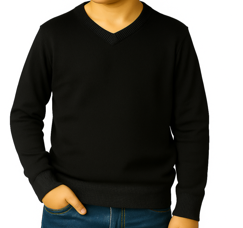 boys  cotton jersy black