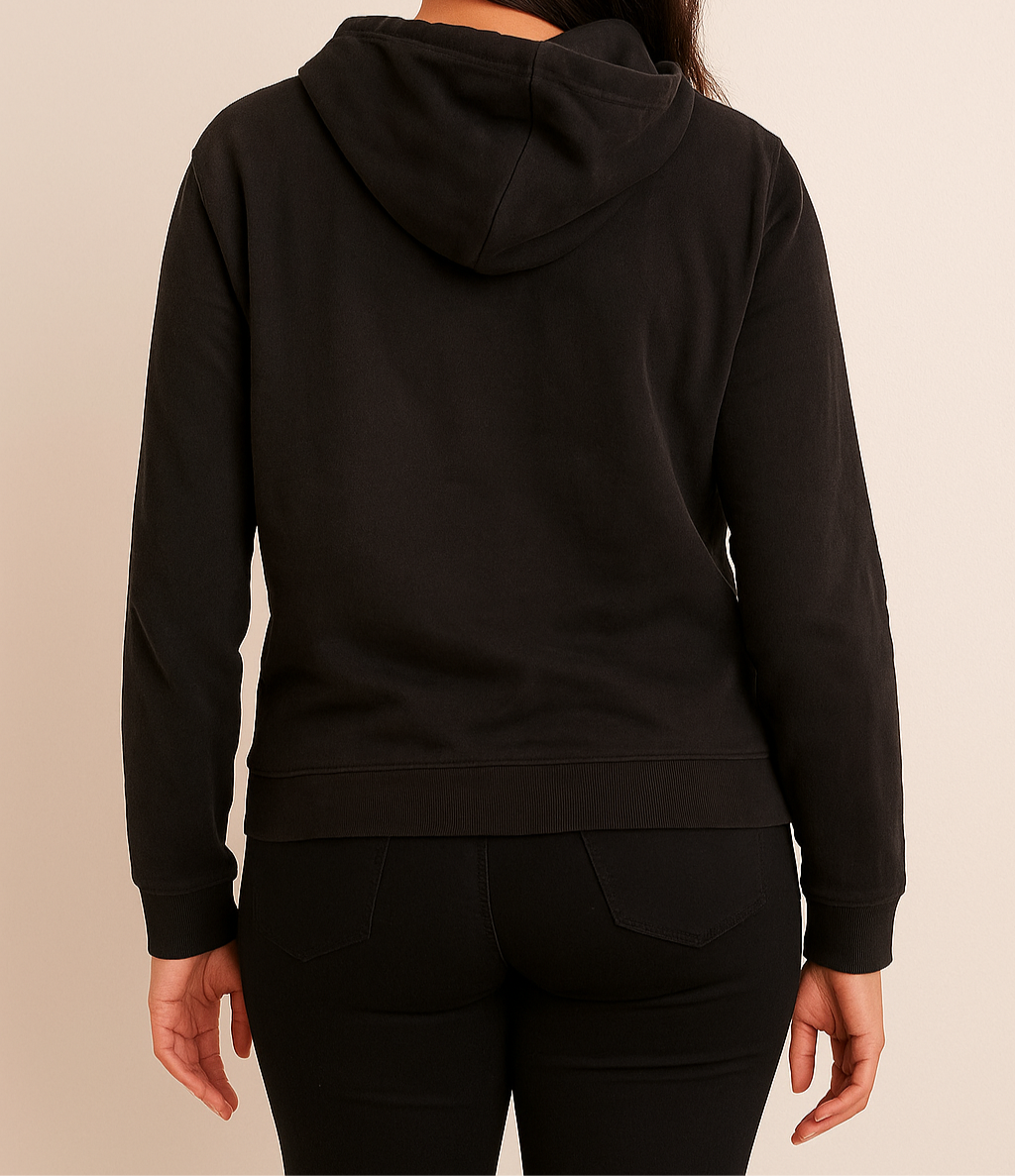 Black Rhinestone Hoodie