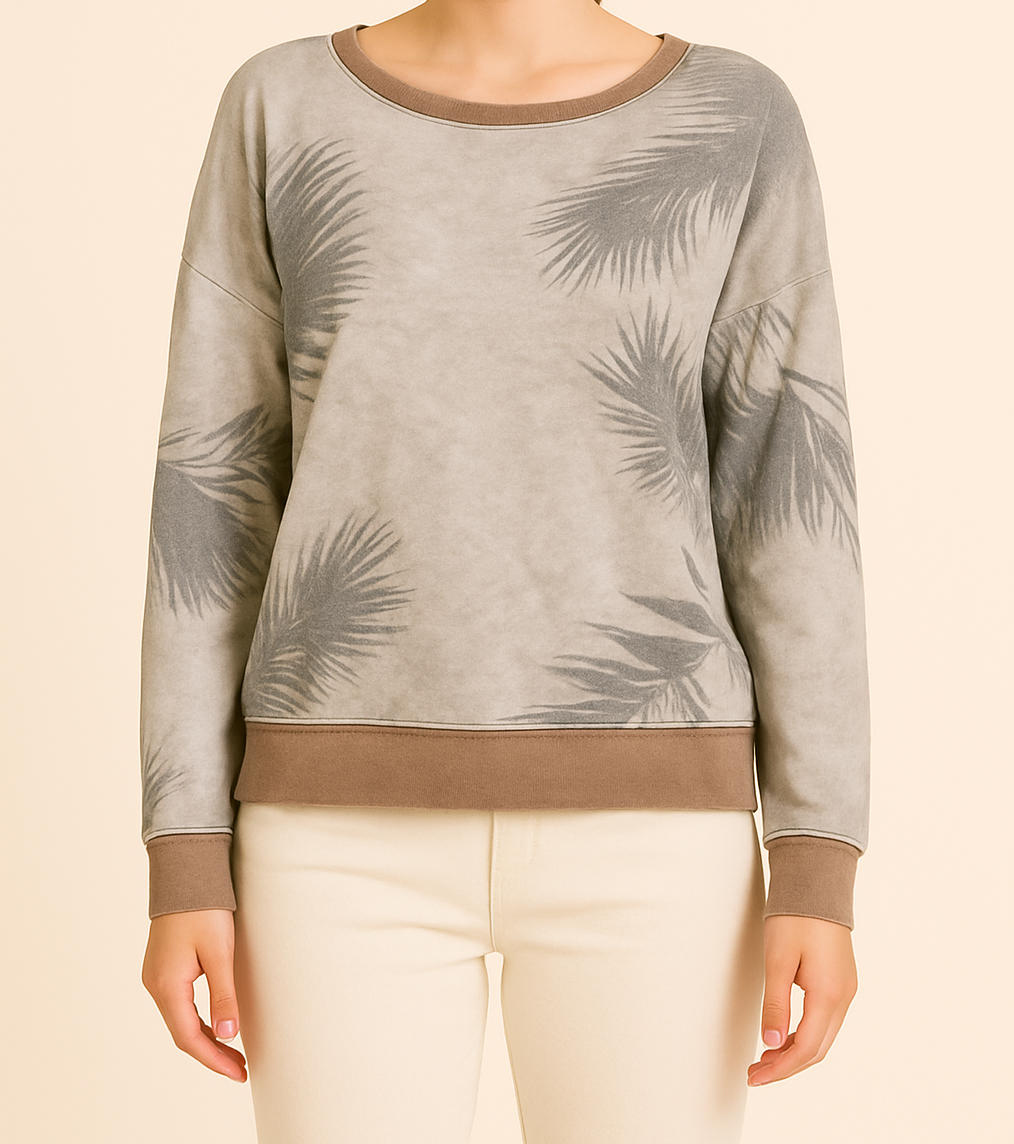 Women's  Pullover Sweat tshirt high low curve style