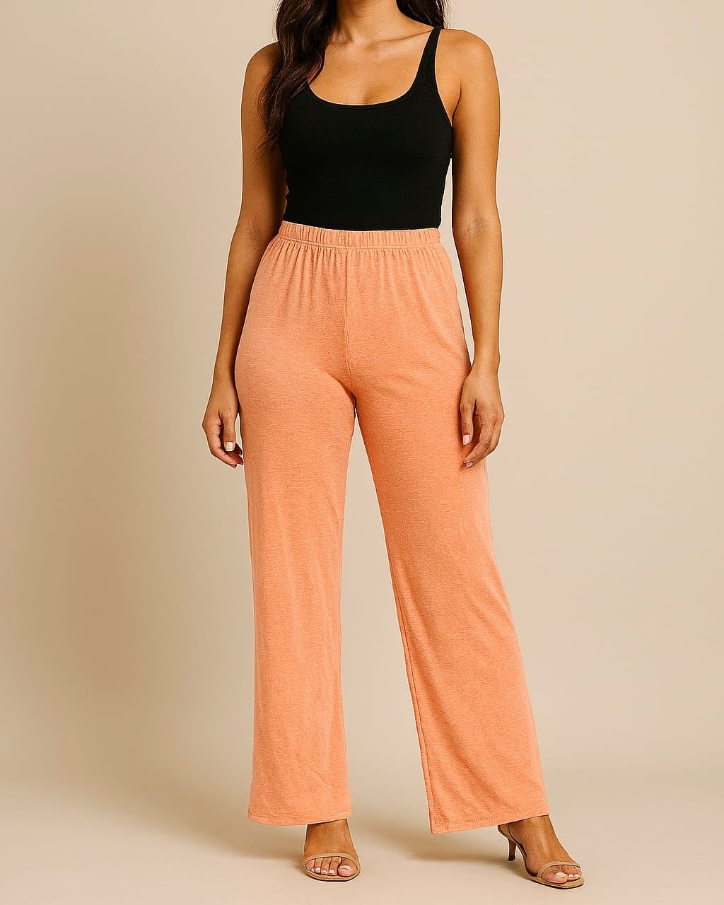 Peach Lounge Wide-Leg Pants