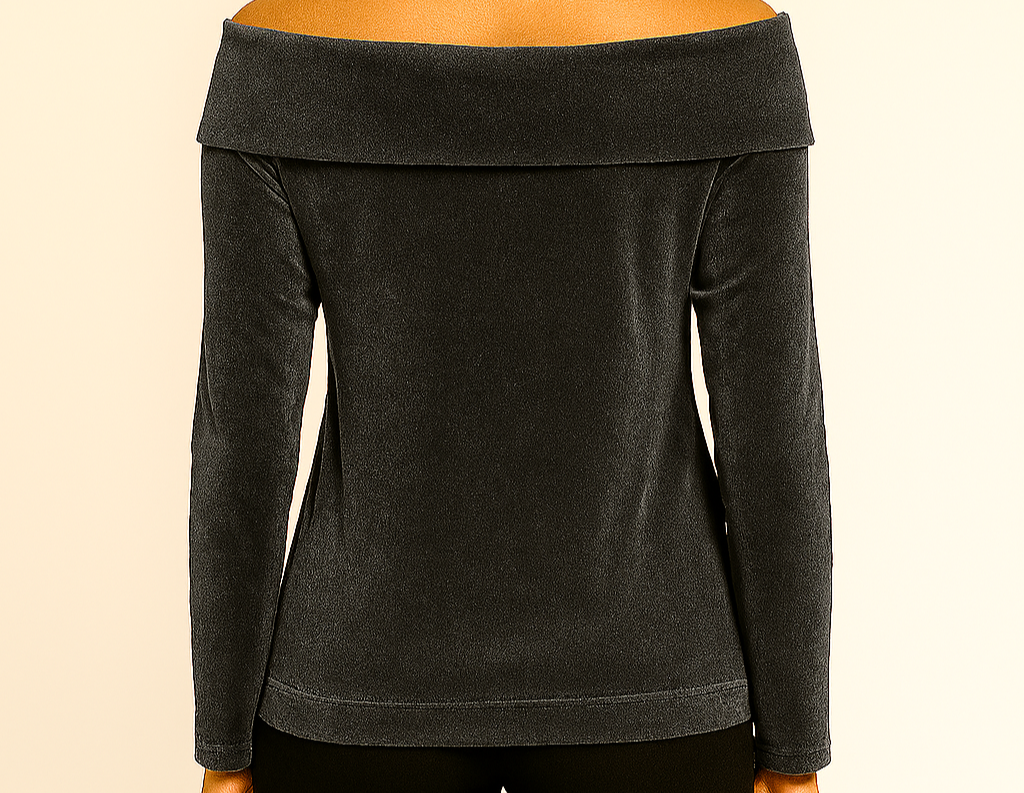 Off-the-Shoulder Velvet Top