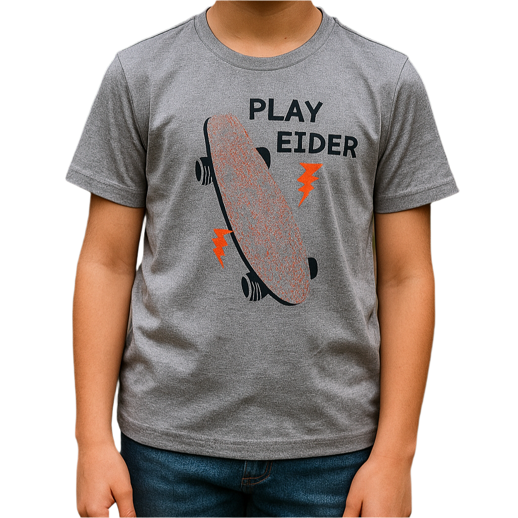 Boys Printed t/s Gray