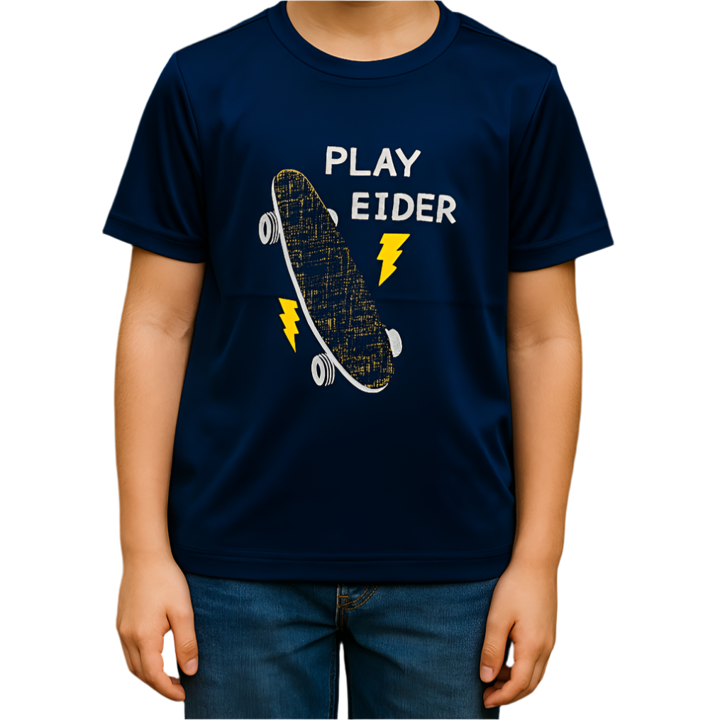 Boys Printed t/s Navy