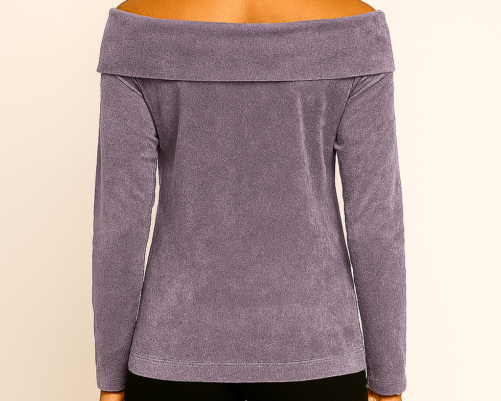 Off-the-Shoulder Velvet Top